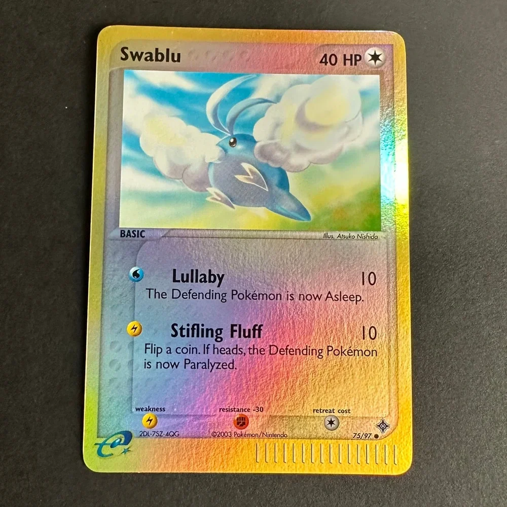 Pokemon TCG Swablu EX Dragon 75/97 Common Reverse Holo NM/LP